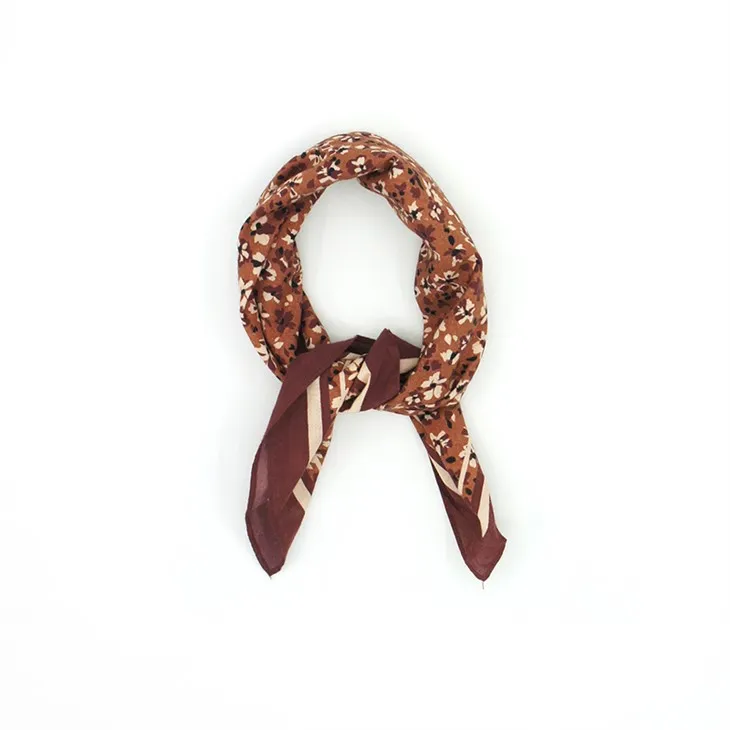 Pamuklu Floral Bandana S124