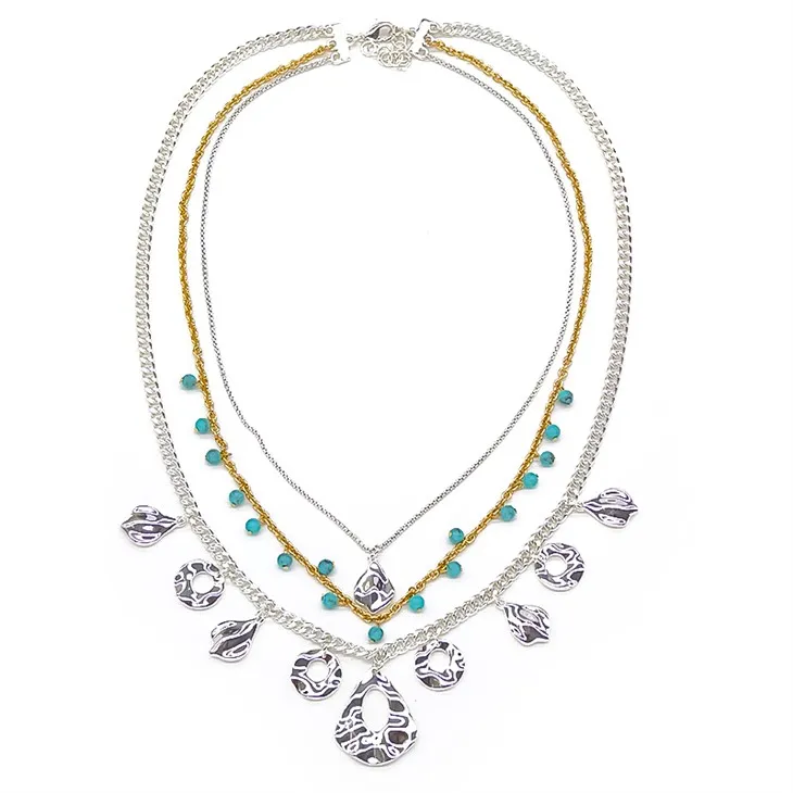 Katmanlı Zincir Kolye Seti