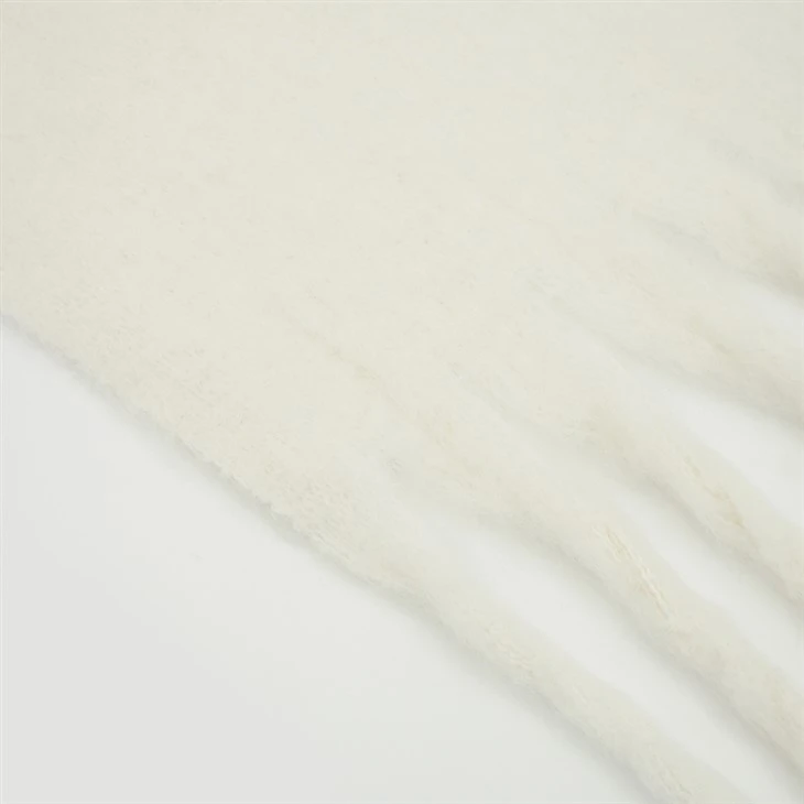 White Color Poly Scarves